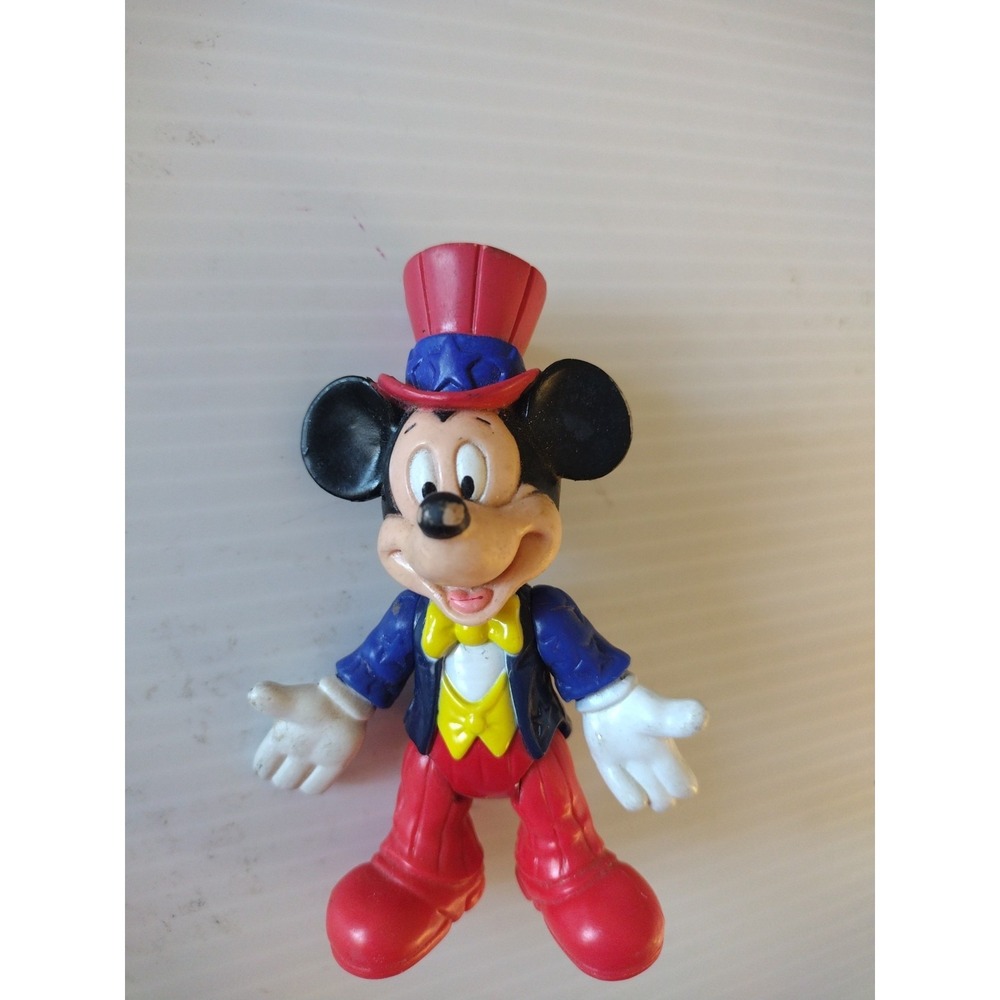 Disney Mickey Mouse Ringmaster Epcot Center Poseable Action Figure 4" Top‎ Hat - Picture 2 of 5